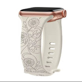 Curea Ceas Apple Watch Silicon Flowers Starlight Anca's Store